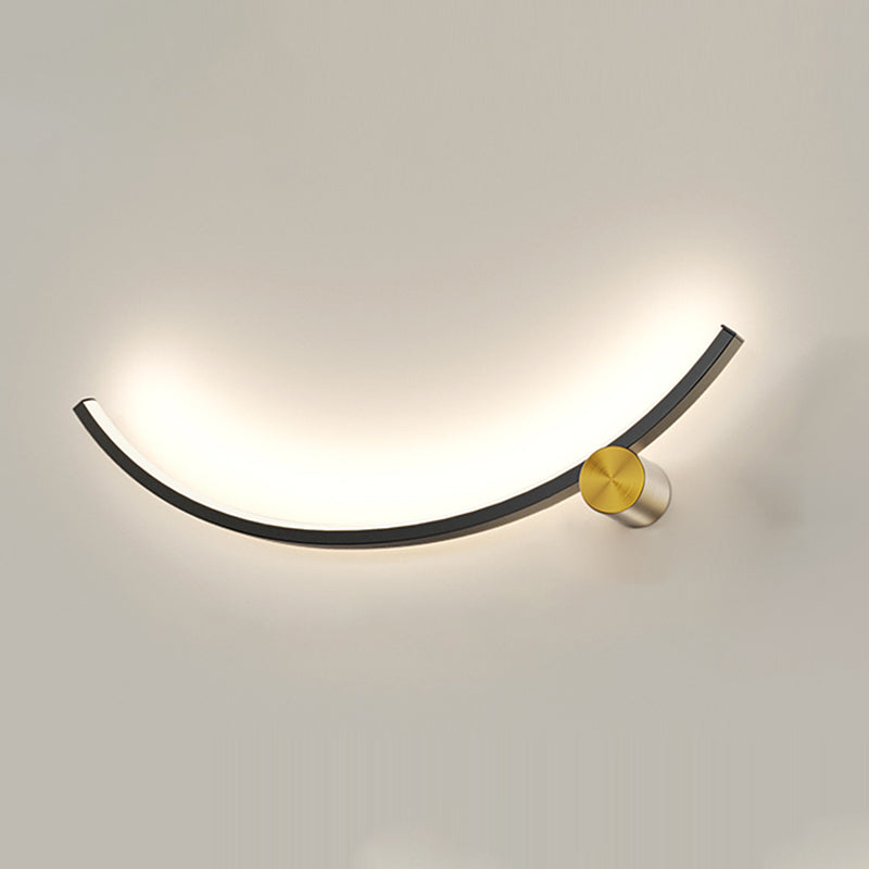 Aluminum Linear Wall Light Nordic Style 1 Light LED Wall Sconce for Living Room