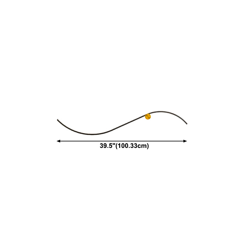 Aluminum Linear Wall Light Nordic Style 1 Light LED Wall Sconce for Living Room