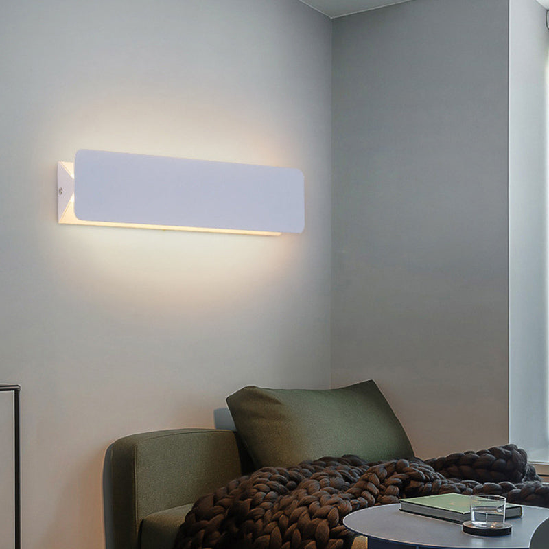 LED Wall Mount Light Metal Wall Sconce Light with Acrylic Shade for Bedroom