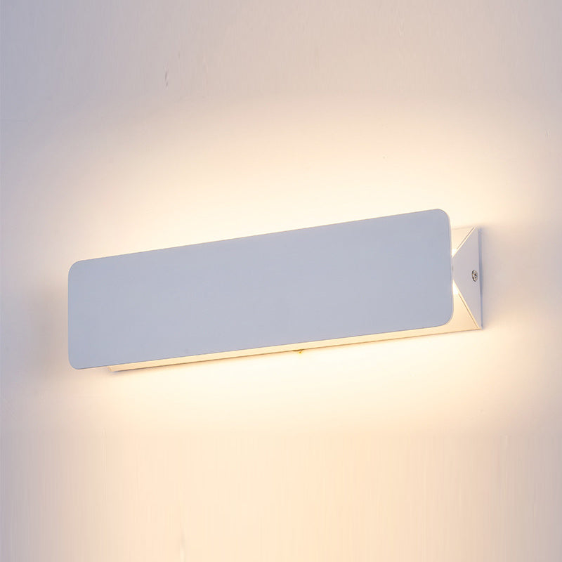 LED Wall Mount Light Metal Wall Sconce Light with Acrylic Shade for Bedroom