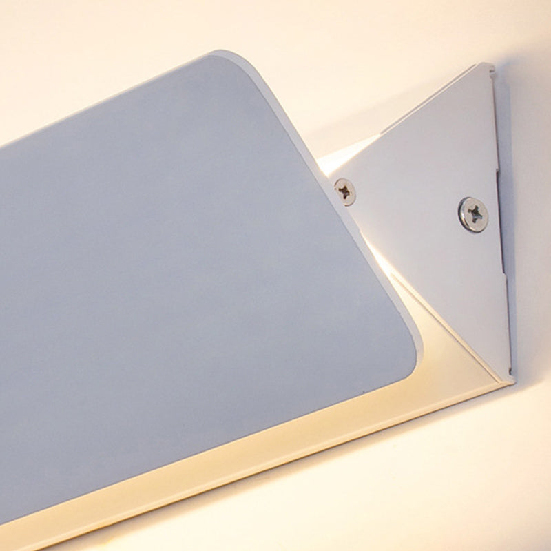 LED Wall Mount Light Metal Wall Sconce Light with Acrylic Shade for Bedroom