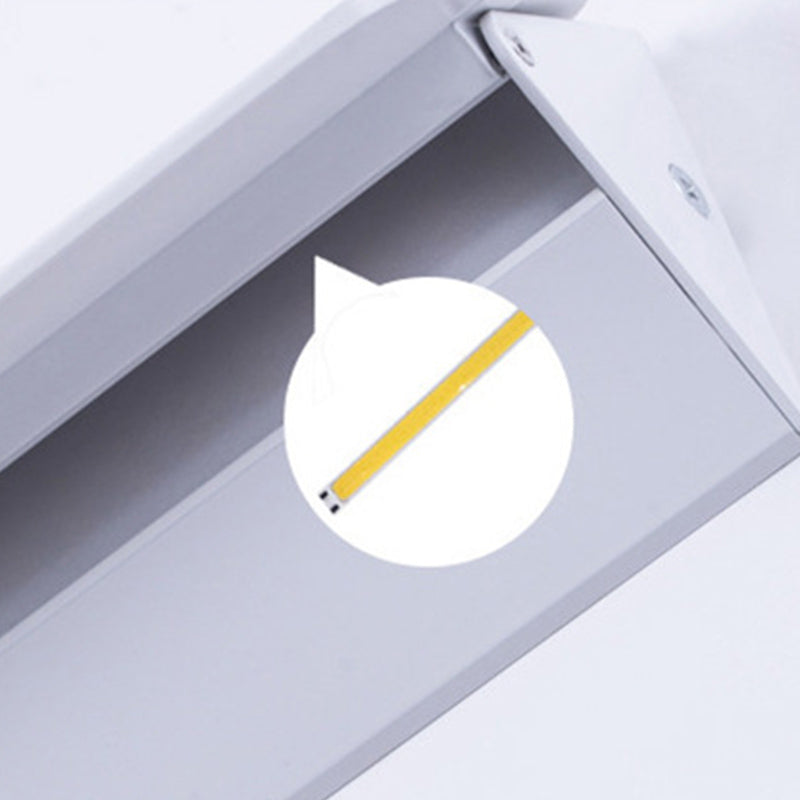 LED Wall Mount Light Metal Wall Sconce Light with Acrylic Shade for Bedroom