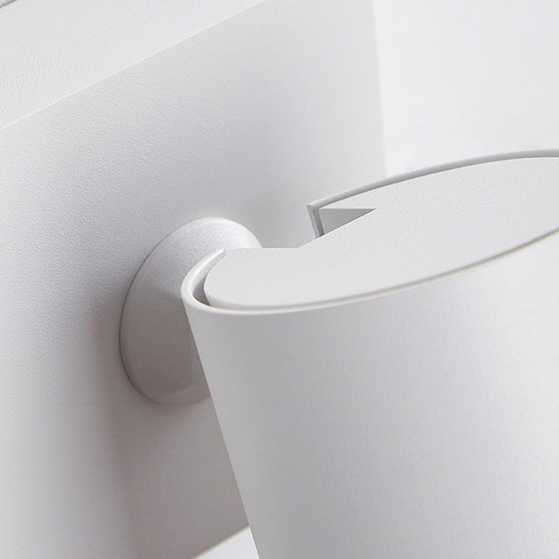 Modern Simple Led Wall Light Cylindrical Aluminium Rotatable Wall Lamp for Living Room
