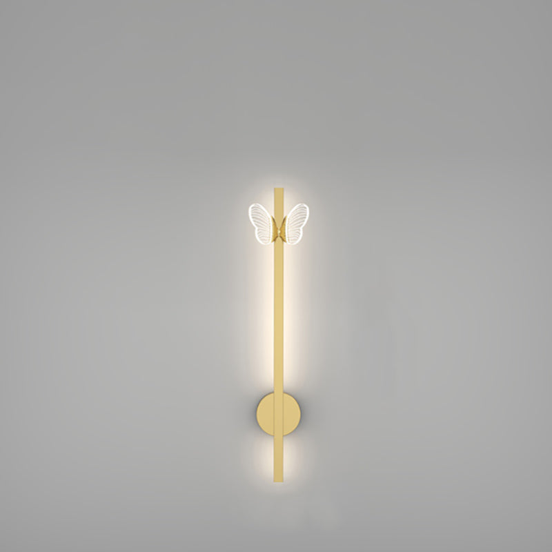 Linear Shape Metal Wall Lights Modern Style 2 Light Wall Mounted Light Fixtures