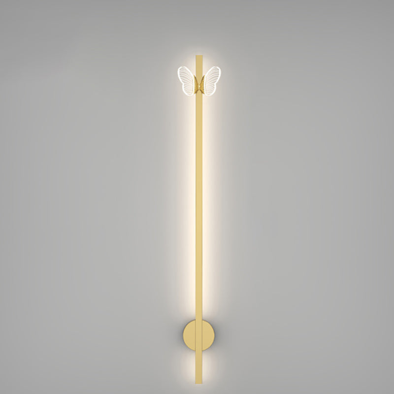 Linear Shape Metal Wall Lights Modern Style 2 Light Wall Mounted Light Fixtures