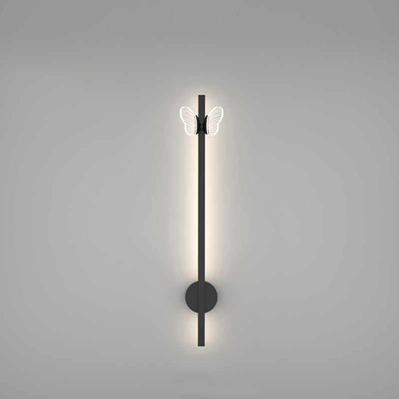 Linear Shape Metal Wall Lights Modern Style 2 Light Wall Mounted Light Fixtures