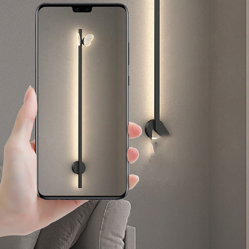 Linear Shape Metal Wall Lights Modern Style 2 Light Wall Mounted Light Fixtures