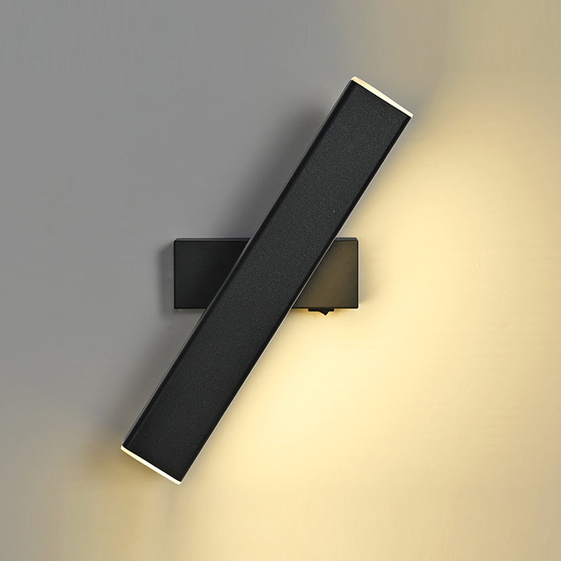 Modern Metal Wall Light Strip Rotatable LED Wall Sconce for Living Room