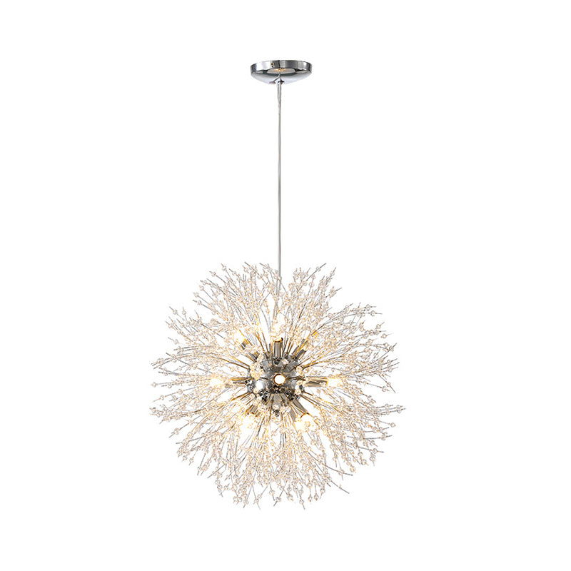 Firefly Chandelier Multi Light Hanging Pendant Light Fixture with Crystal for Living Room