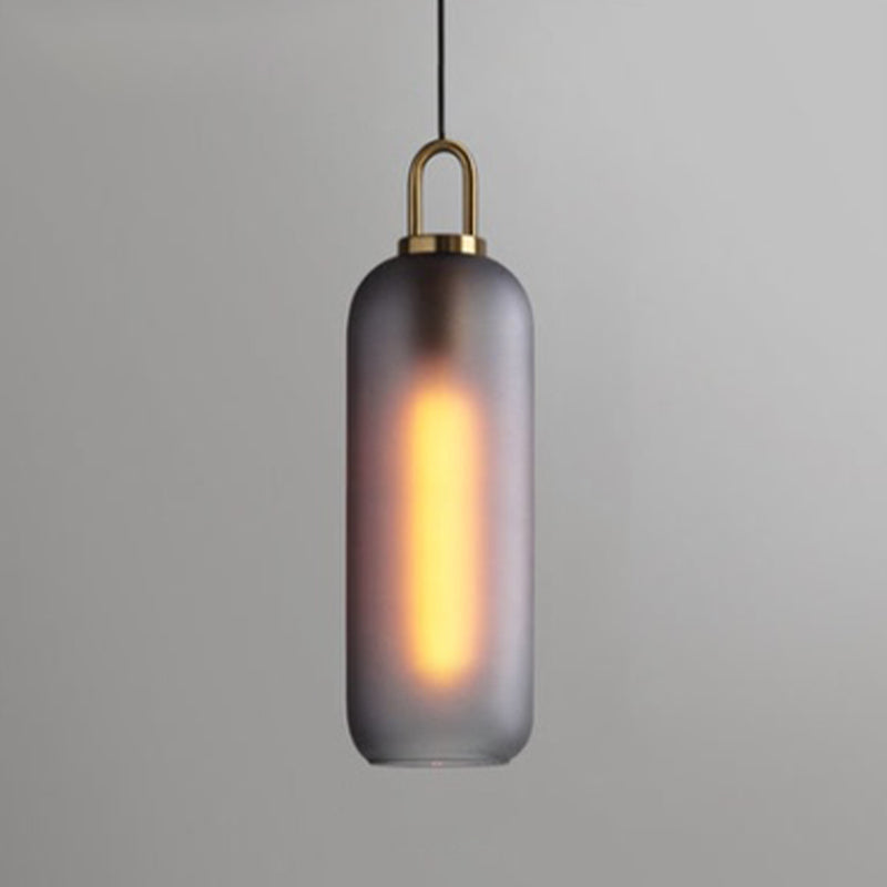 Industrial Style Pendant Lighting Glass 1 Light Pendant Light for Living Room