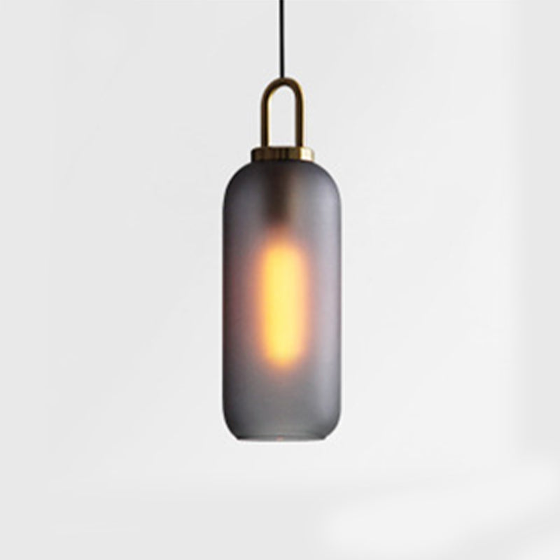 Industrial Style Pendant Lighting Glass 1 Light Pendant Light for Living Room