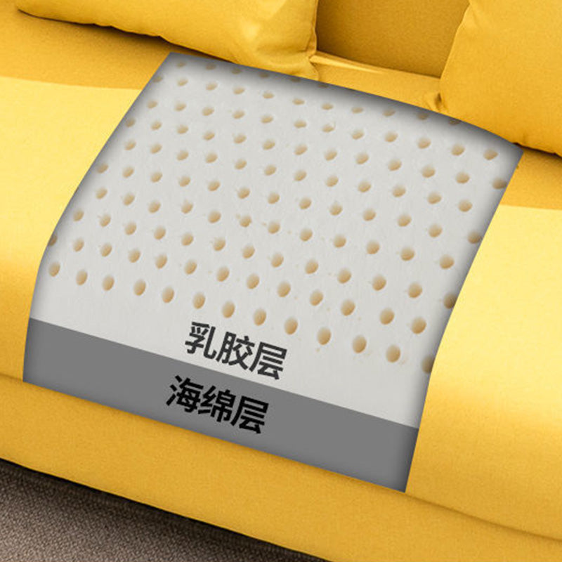 Linen Standard Square Arm Sofa Couch Contemporary Tight Back Sofa Set