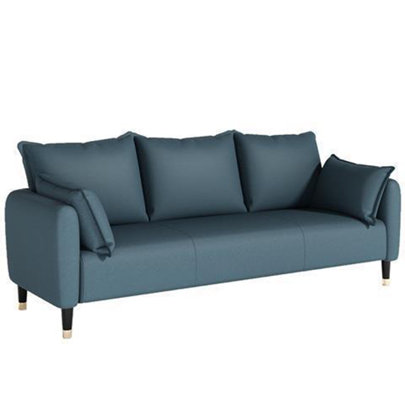 Scandinavian Sofa with 3 Pillows and Pillow Top Arm for Three People