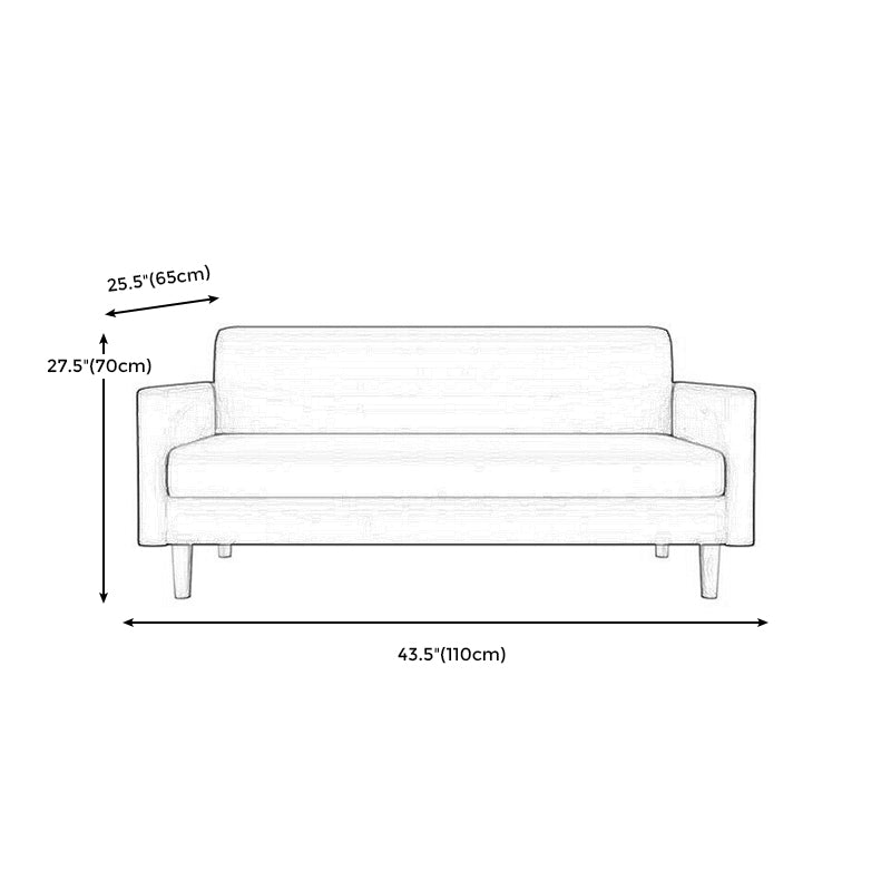 Contemporary Tight Back Sofa with Storage for Living Room and Apartment