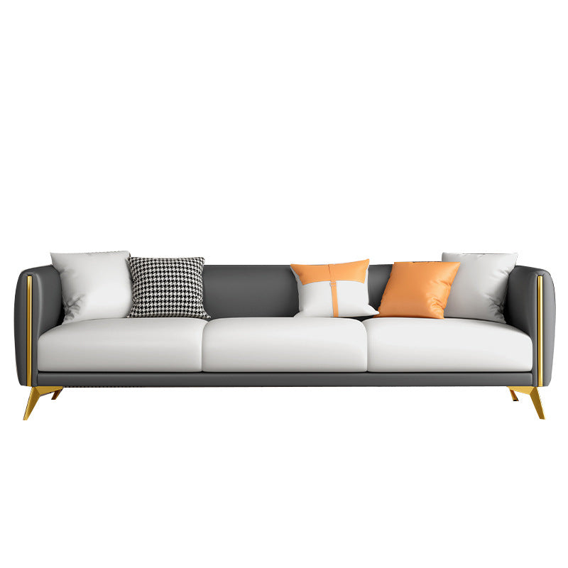 Contemporary Tight Back 4-seater Sofa with Hair Pin Legs for Apartment