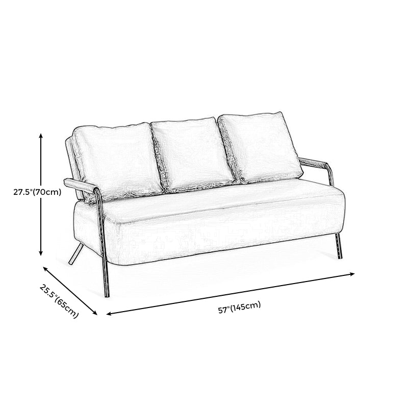 Contemporary Industrial 3-seater Sofa for Apartment and Living Room