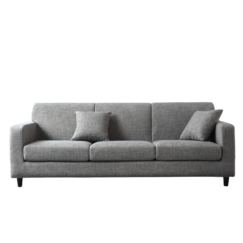 Contemporary Cushions Standard Sofa Set Square Arm Settee Couch