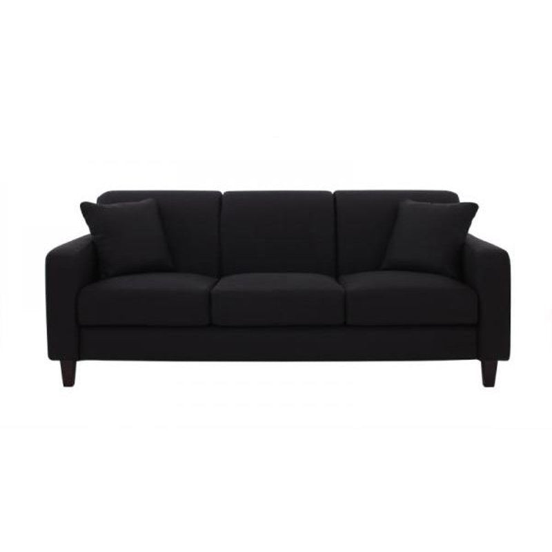 Contemporary Cushions Standard Sofa Set Square Arm Settee Couch