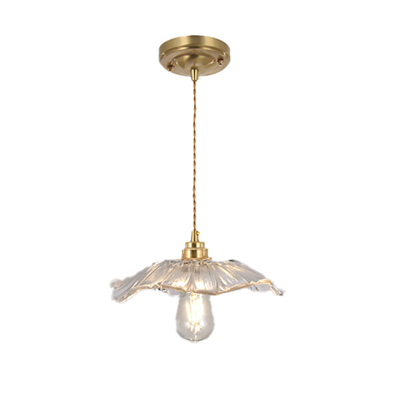 Modern Style Cone Shape Pendant Lighting Glass Pendant Light for Bedroom