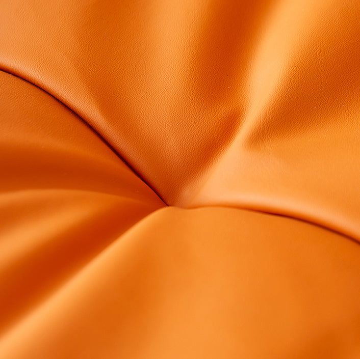 Scandinavian Coffee Shop Footrest Stool Matte Finish PU Leather Barstool