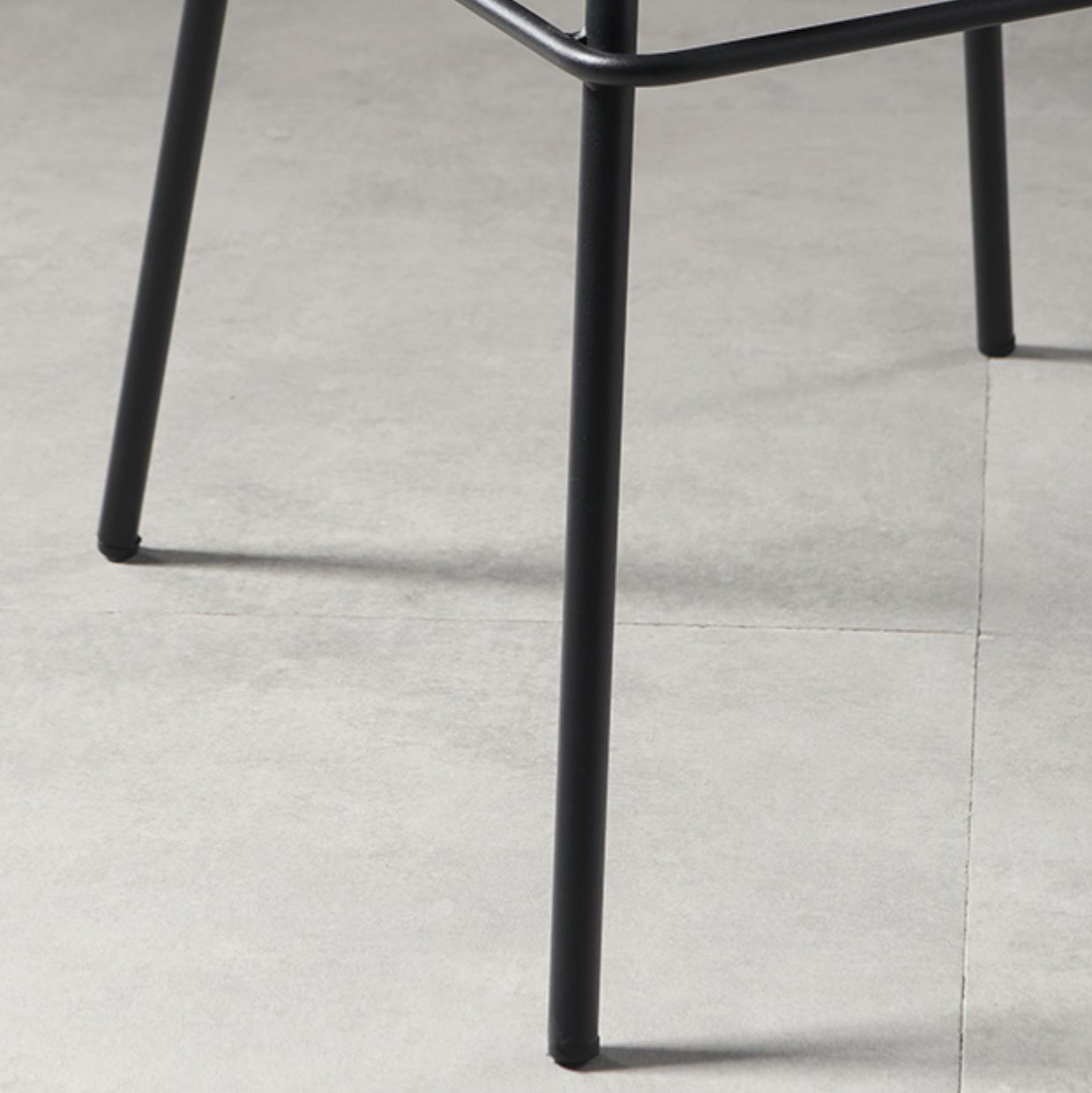 Contemporary Matte Finish PU Leather Barstool Footrest Restaurant Stool