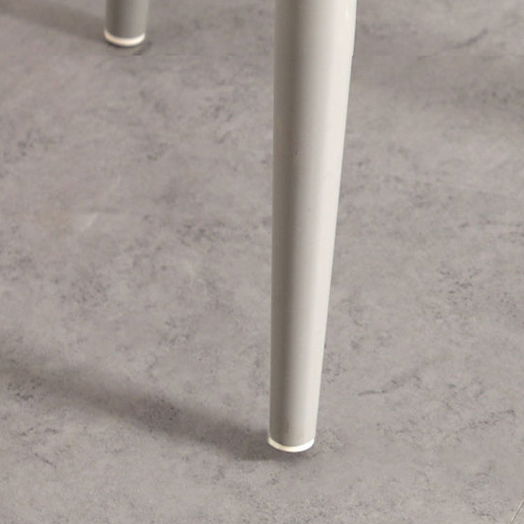 Modern Armless Backrest Counter Stool Iron Cafe Bar Stool with  Acrylic Seat and Pedal