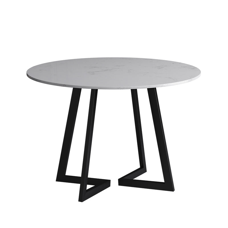 Glam 1/4/5/6 Pieces Dining Set Round Stone Dining Table for Dining Room