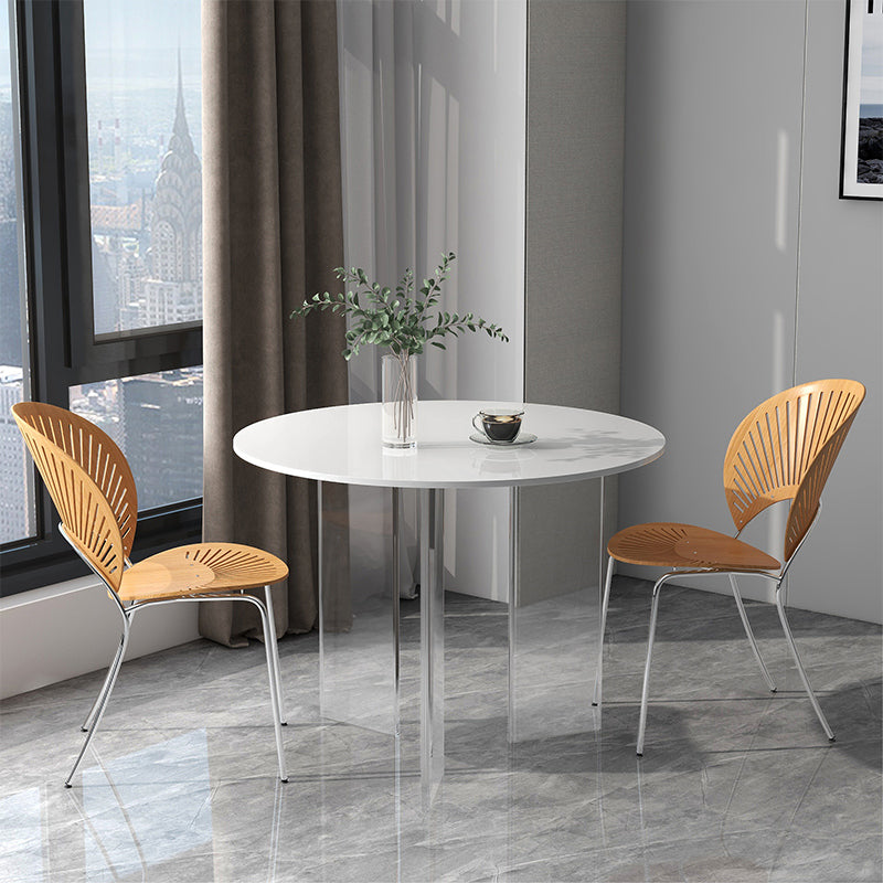 Modern 1/3 Pieces Dining Set Round Stone Dining Table for Dining Room