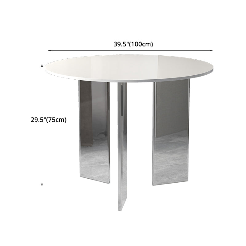 Modern 1/3 Pieces Dining Set Round Stone Dining Table for Dining Room