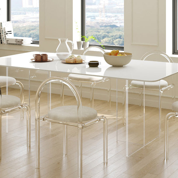 Modern 1/7 Pieces Dining Set Rectangle Stone Dining Table for Kitchen