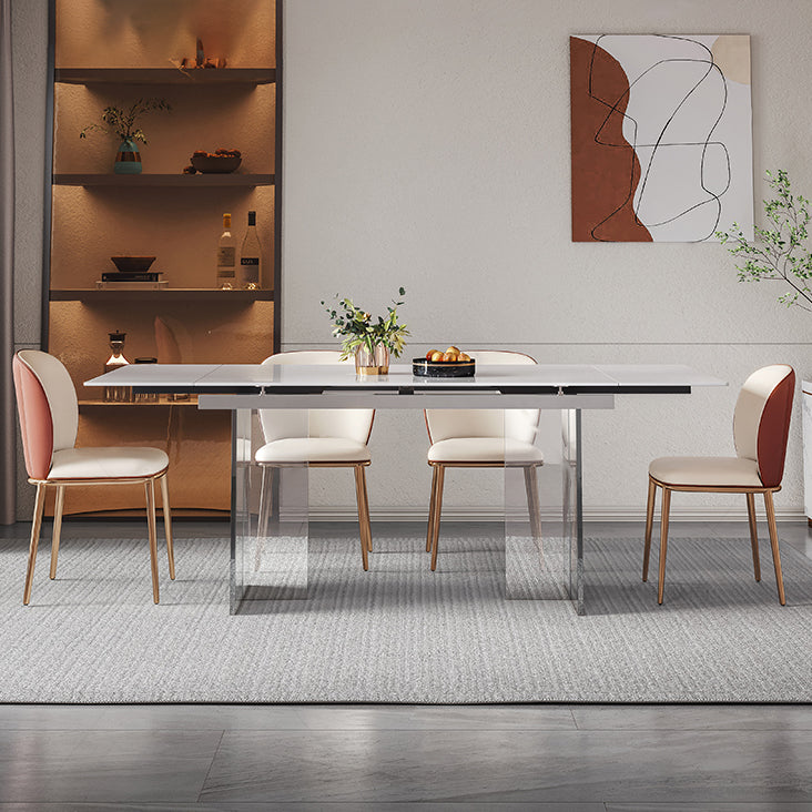 Nordic Glam Style 1/4/5/7Pieces Dining Sintered Stone Dining Table Set for Kitchen
