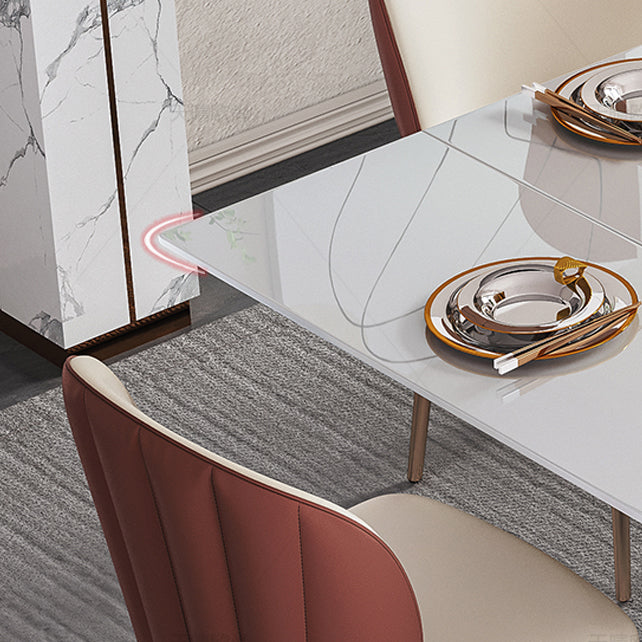 Nordic Glam Style 1/4/5/7Pieces Dining Sintered Stone Dining Table Set for Kitchen