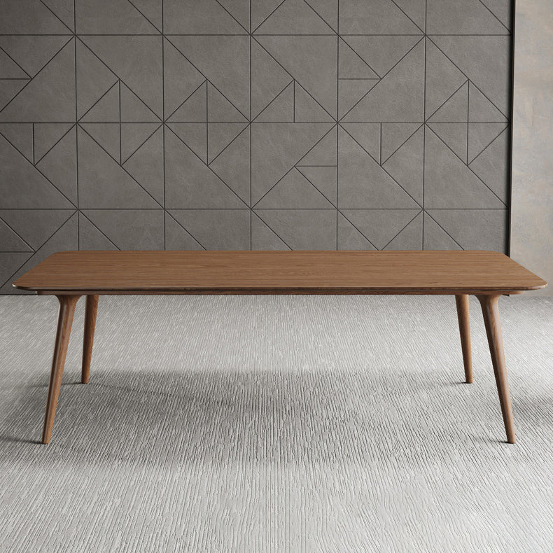 Pine Wood Top Dining Table Traditional Luxury  Rectangle Table with 4 Legs