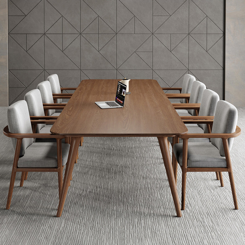 Pine Wood Top Dining Table Traditional Luxury  Rectangle Table with 4 Legs