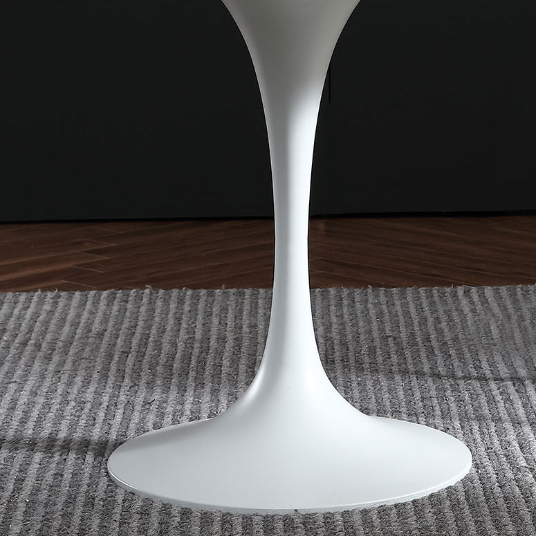 Stone Top Dining Table Modern Round Dining Table with Pedestal Base