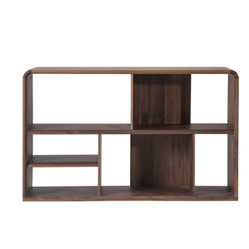 Scandinavian Standard Bookcase Wooden Open Back Bookshelf for Home Office