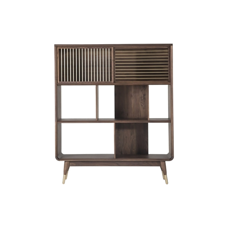 Scandinavian Standard Bookcase Wooden Open Back Bookshelf for Home Office