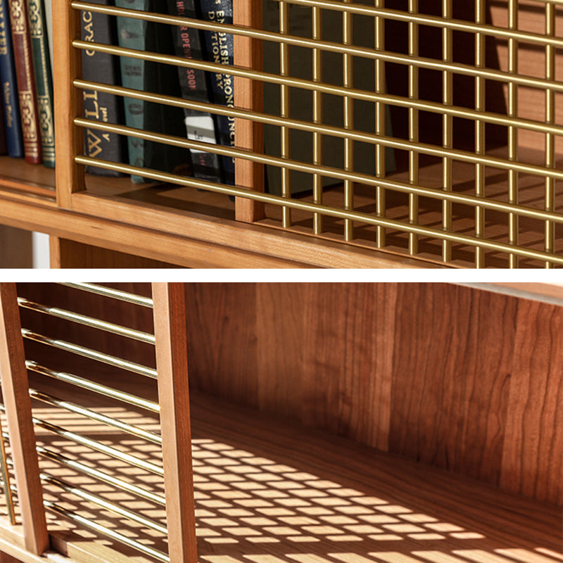 Scandinavian Standard Bookcase Wooden Open Back Bookshelf for Home Office