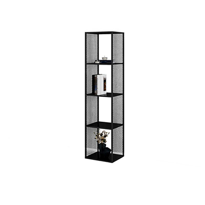 Industrial Metal Bookshelf Iron Open Back Bookcase for Office