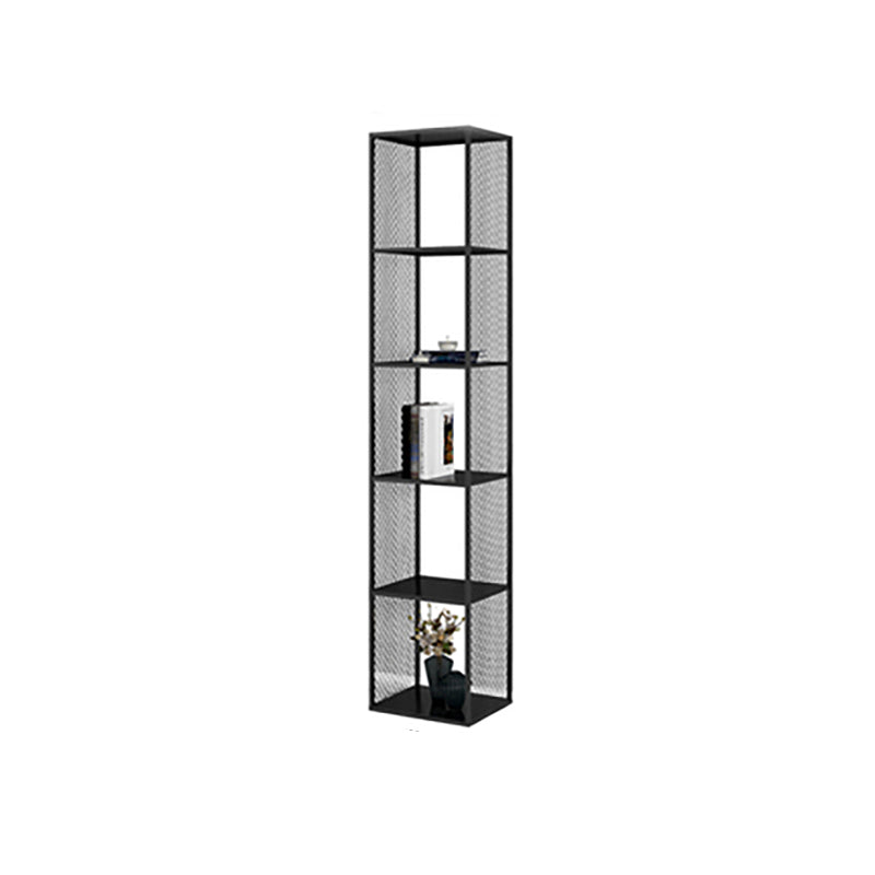 Industrial Metal Bookshelf Iron Open Back Bookcase for Office
