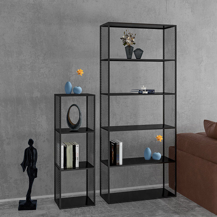 Industrial Metal Bookshelf Iron Open Back Bookcase for Office