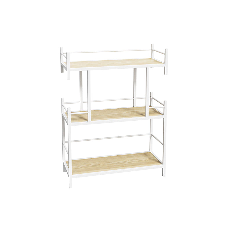 Open Back Metal Bookshelf Scandinavian Style Bookcase for Home Office Study Room