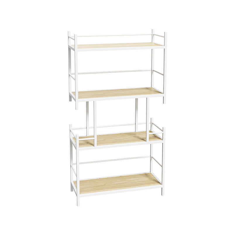 Open Back Metal Bookshelf Scandinavian Style Bookcase for Home Office Study Room