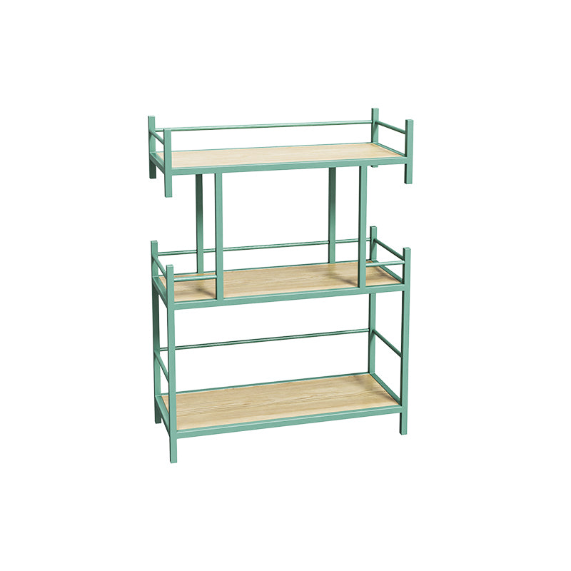 Open Back Metal Bookshelf Scandinavian Style Bookcase for Home Office Study Room