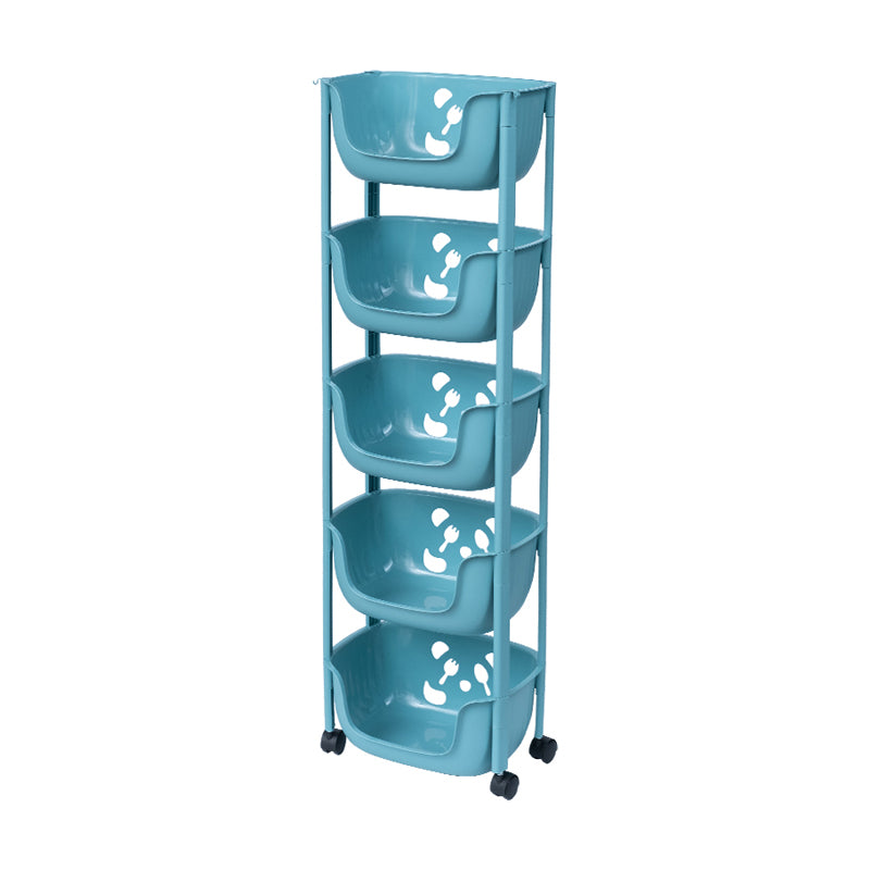 Plastic Contemporary Geometric Bookshelf Vertical Open Bookcase for Home