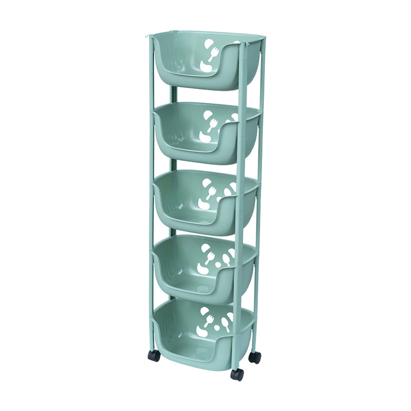 Plastic Contemporary Geometric Bookshelf Vertical Open Bookcase for Home