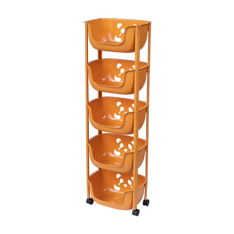 Plastic Contemporary Geometric Bookshelf Vertical Open Bookcase for Home