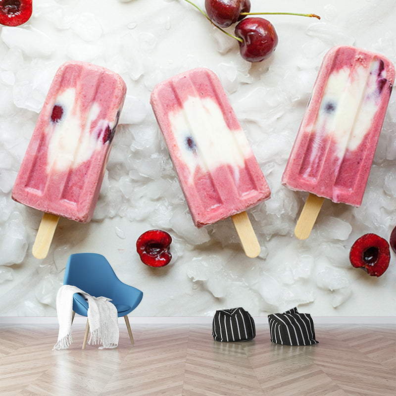 Wallpaper Dessert Pattern Resistant Mural Environment Friendly Sleeping Room Wall Mural