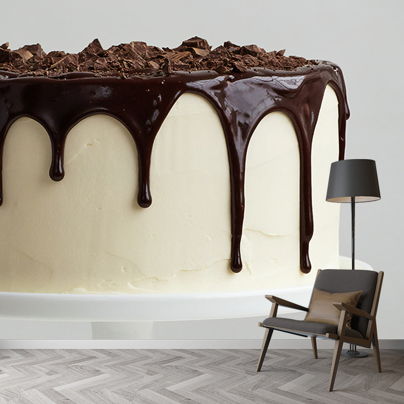 Wallpaper Dessert Pattern Resistant Mural Environment Friendly Sleeping Room Wall Mural