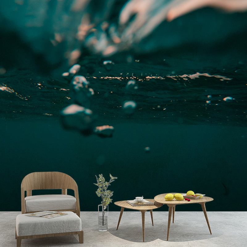 Environment Friendly Wall Mural Wallpaper Underwater Sitting Room Wall Mural